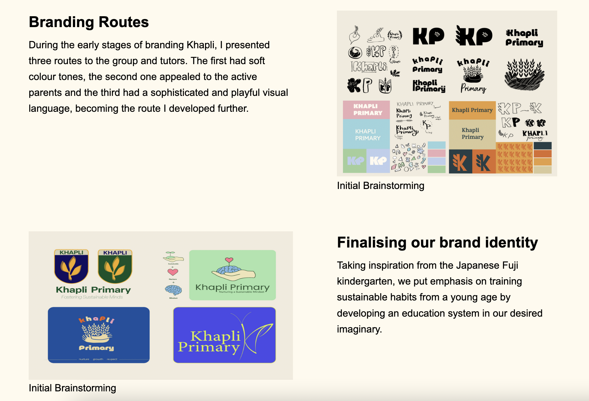 The CSS grid in action on the website
