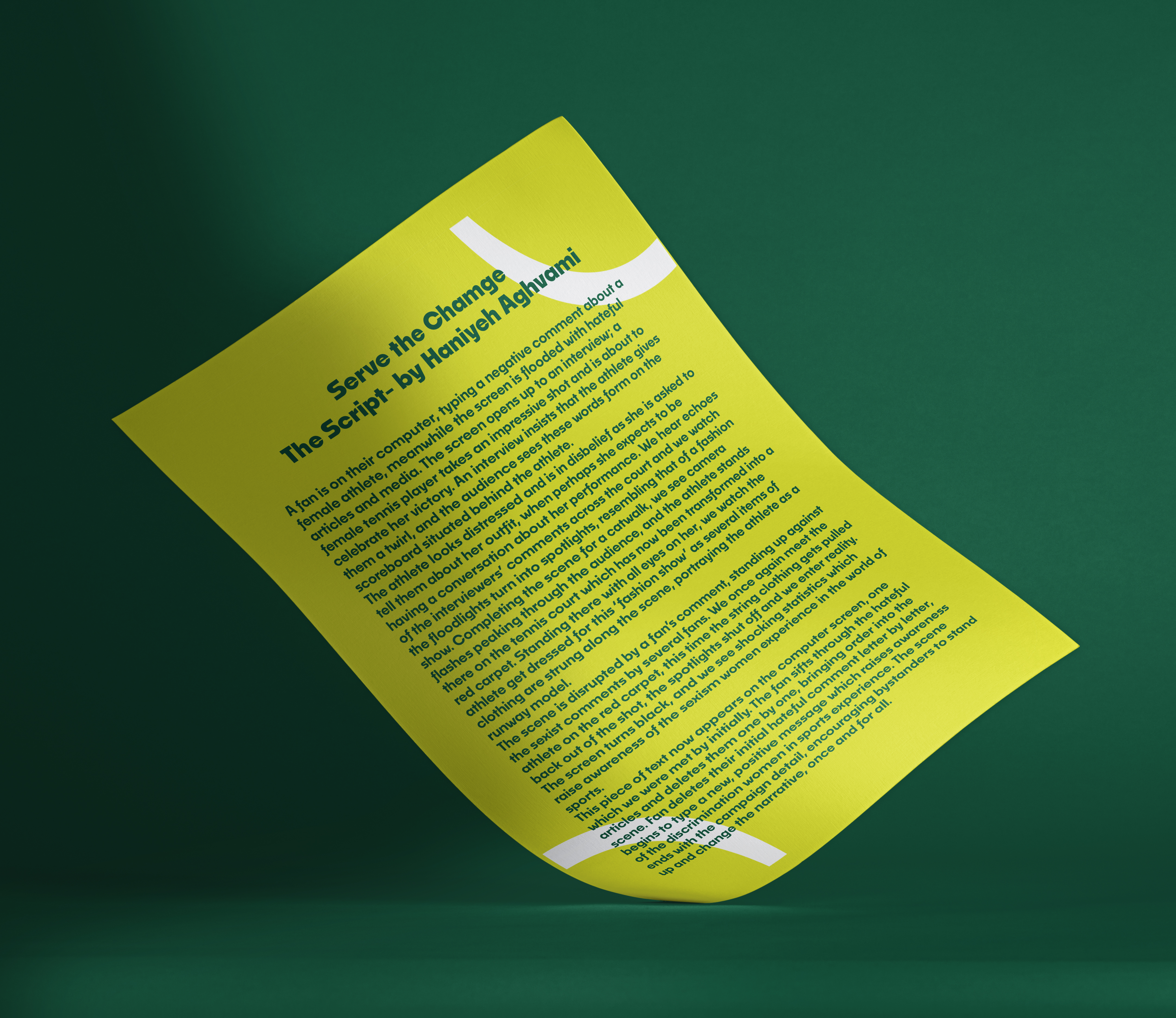 image of final script mockup