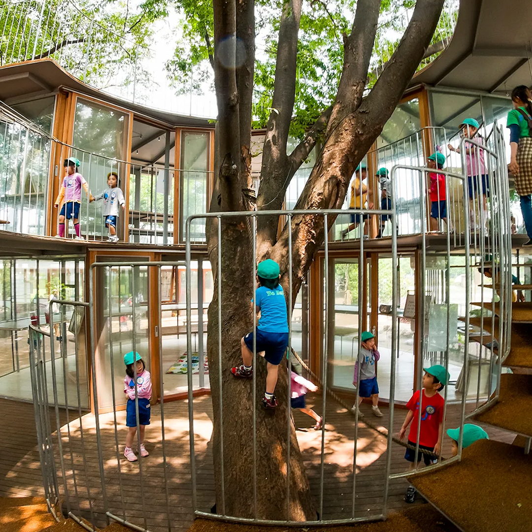 children playing in the japanse school