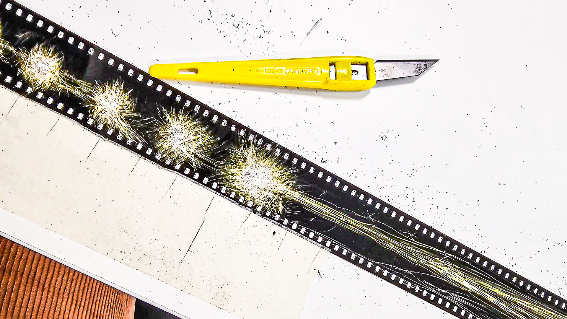 image of scratching on film workshop by Mark Osborne