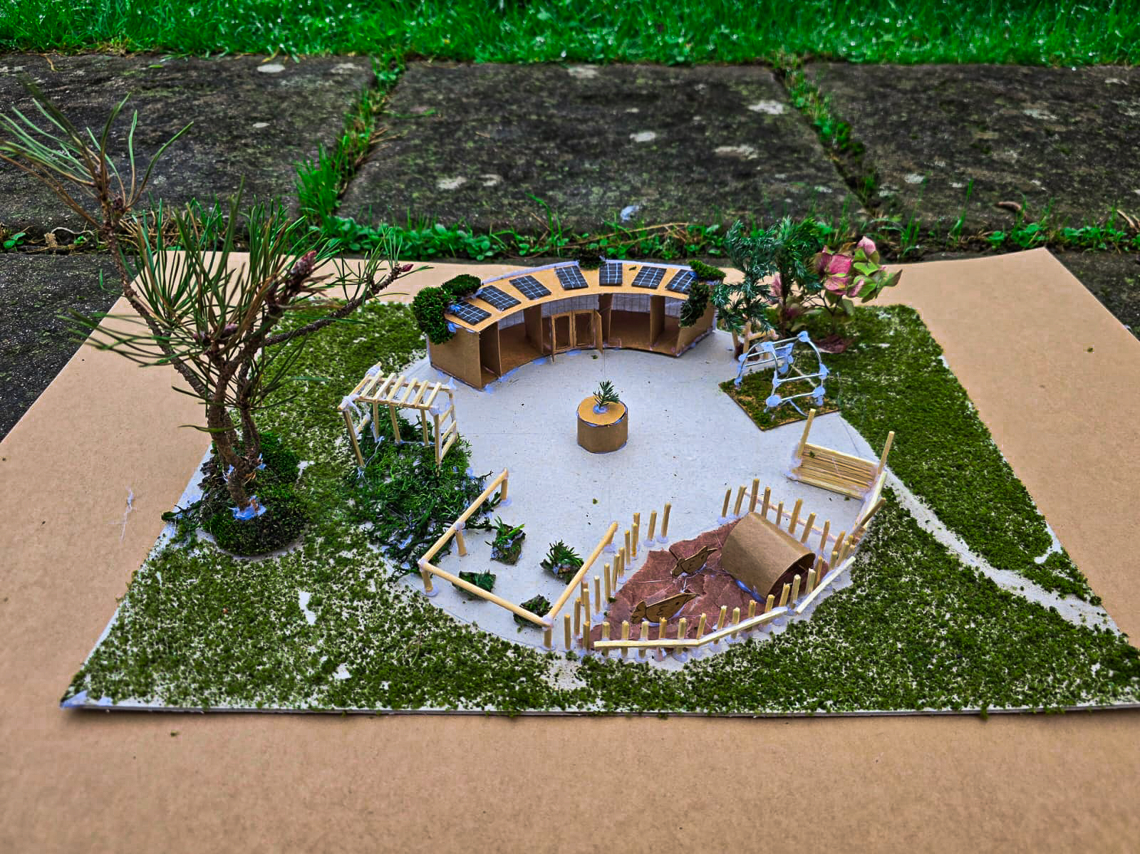 3d Model of Khapli's structure and main elements